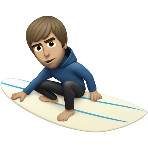 Liam Gallagher surfing emoji
