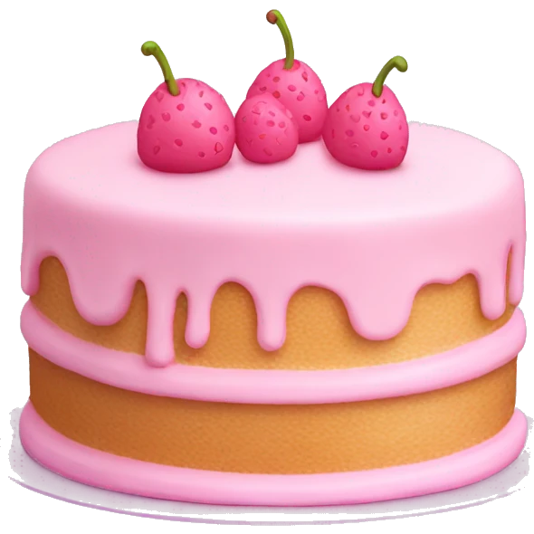 light pink cake  emoji
