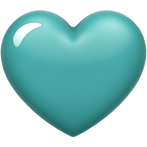 Teal heart emoji