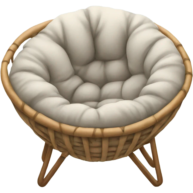 Cozy warm papasan chair emoji
