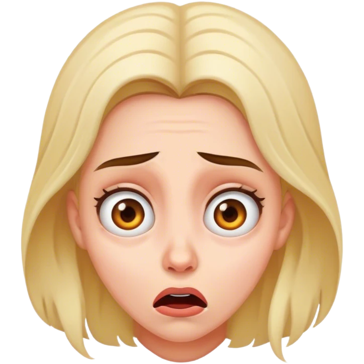 Scared women emoji