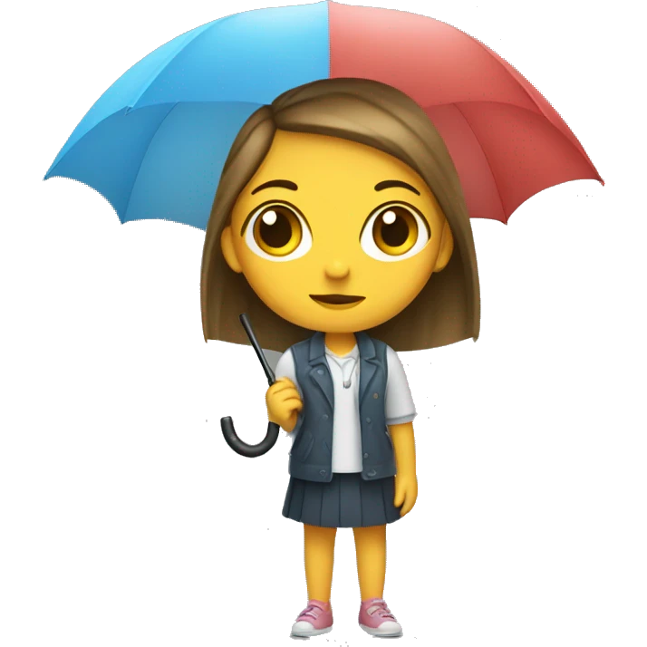 Girl with a umbrella emoji
