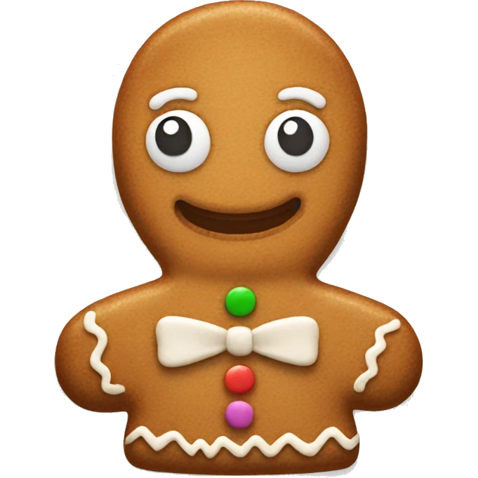 Gingerbread man emoji