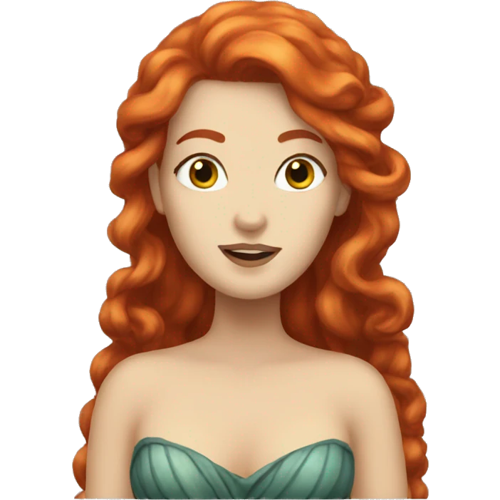 Redhead nereid emoji