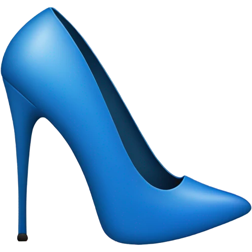blue stiletto emoji