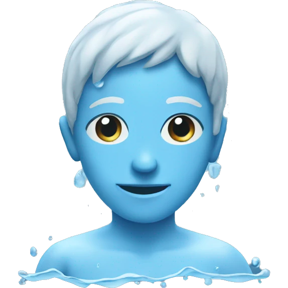 person made out of water emoji