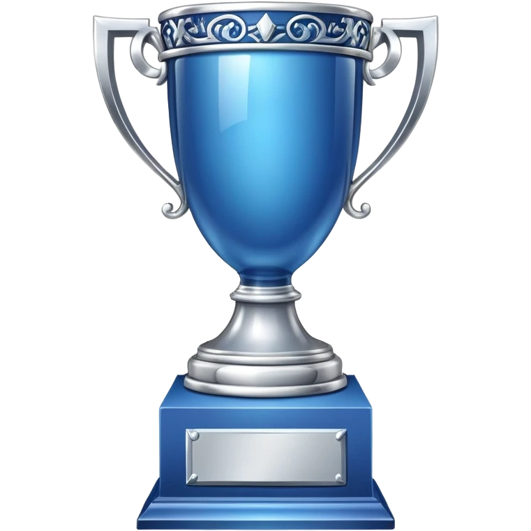 blue silver trophy emoji