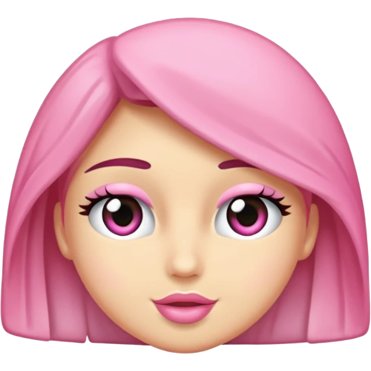 Beyaz kalp ve pembe kurdele emoji