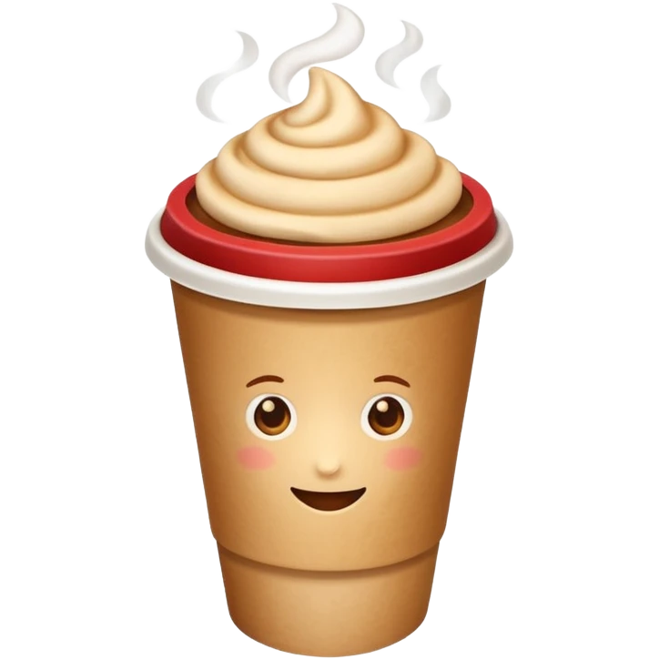 generate an ios genmoji of a chai in a paper cup emoji