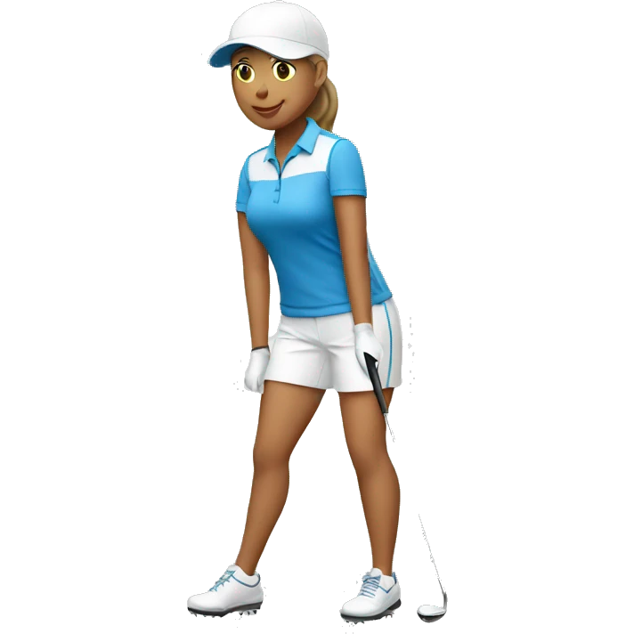 female golfer emoji