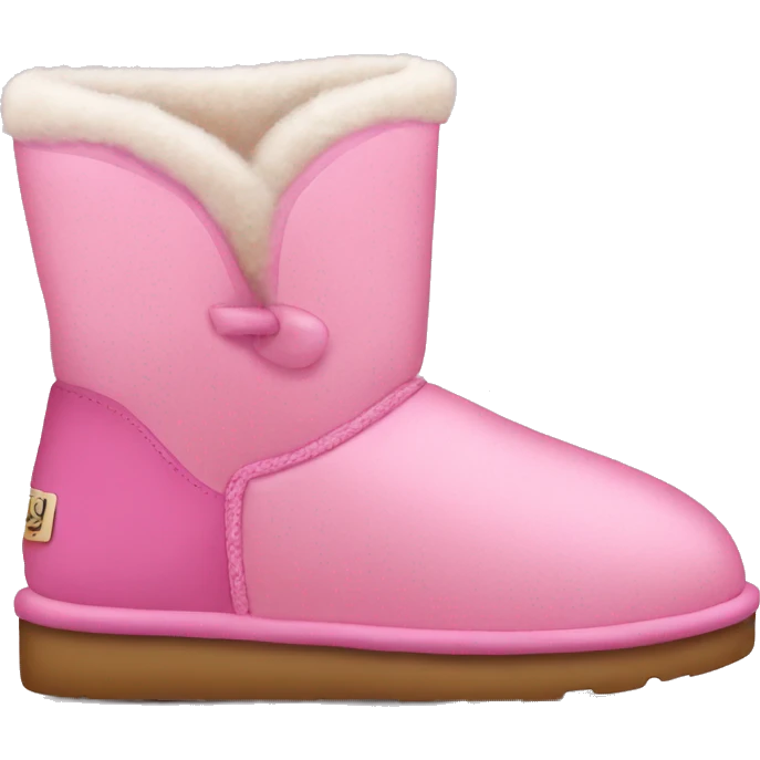 pink uggs with bou emoji