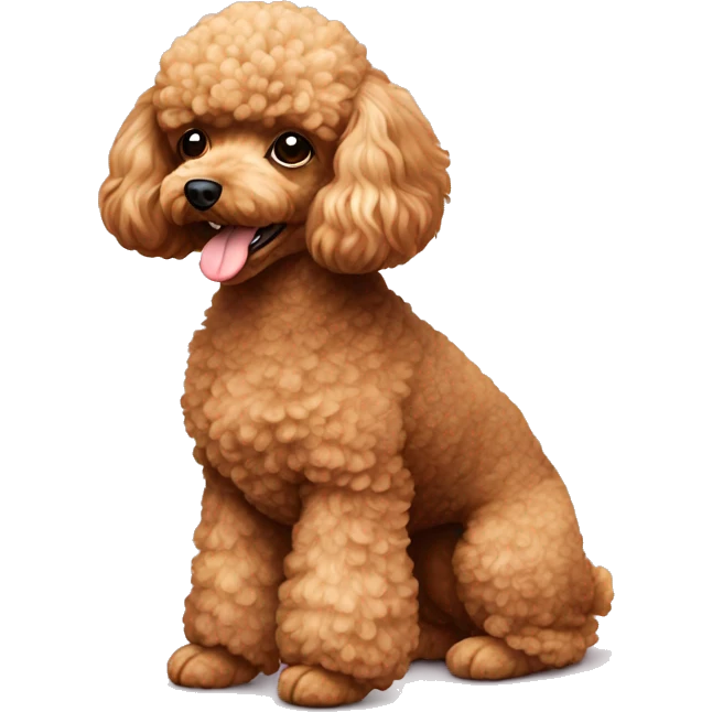 toy poodle dog breed emoji
