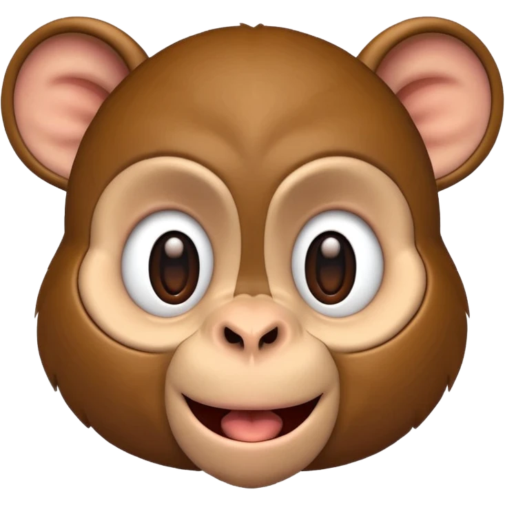 monkey with six ears, happy expression emoji