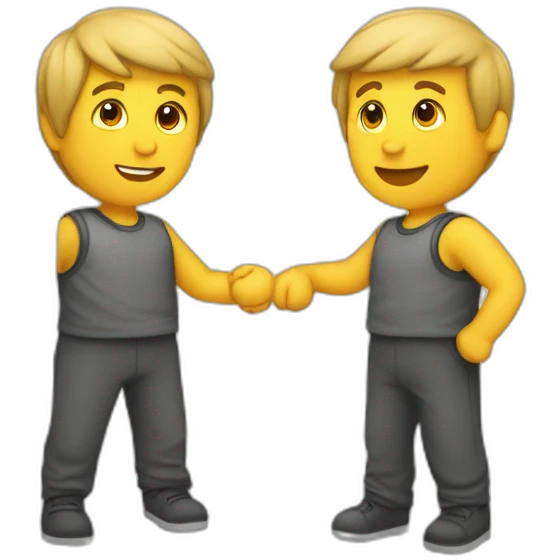 Personne qui a Deux bras en l’air vers la droite emoji