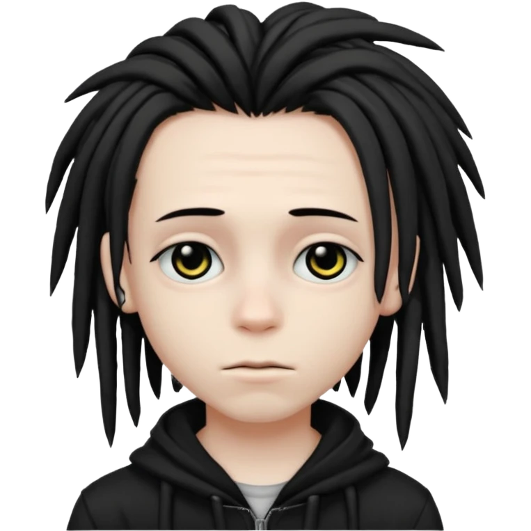 emo boy with dreads emoji