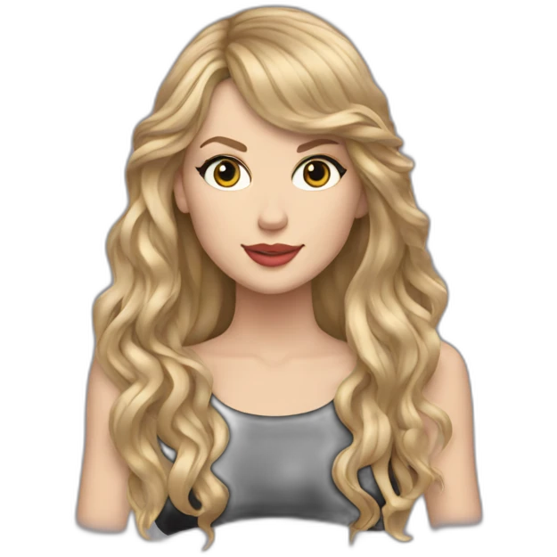taylor swift with long hair emoji