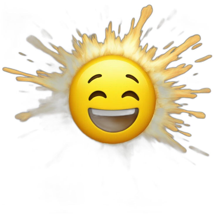 exploding smiley emoji