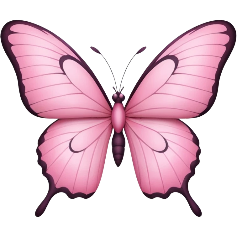 Pink butterfly emoji