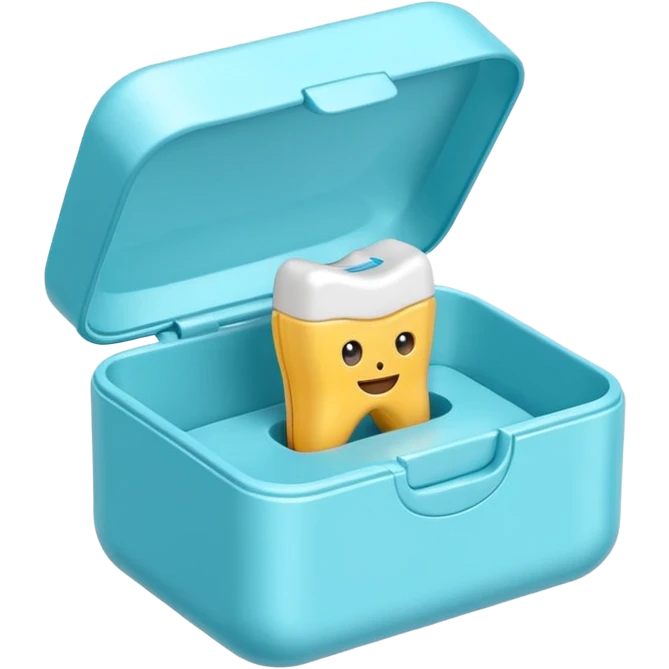 Dental floss in a box emoji