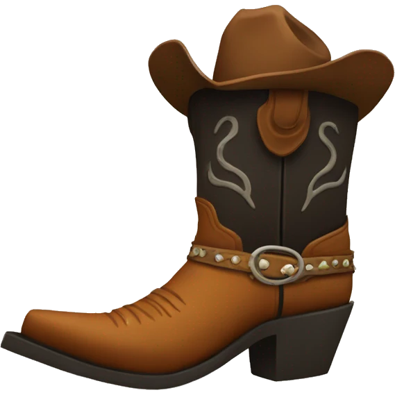 cowboy boot emoji