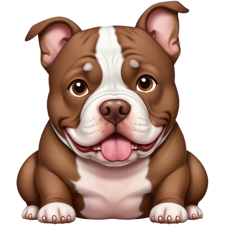 Américain Bully xxl brown chocolatmerle  emoji