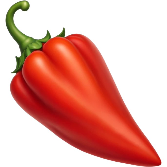 pointy red pepper emoji