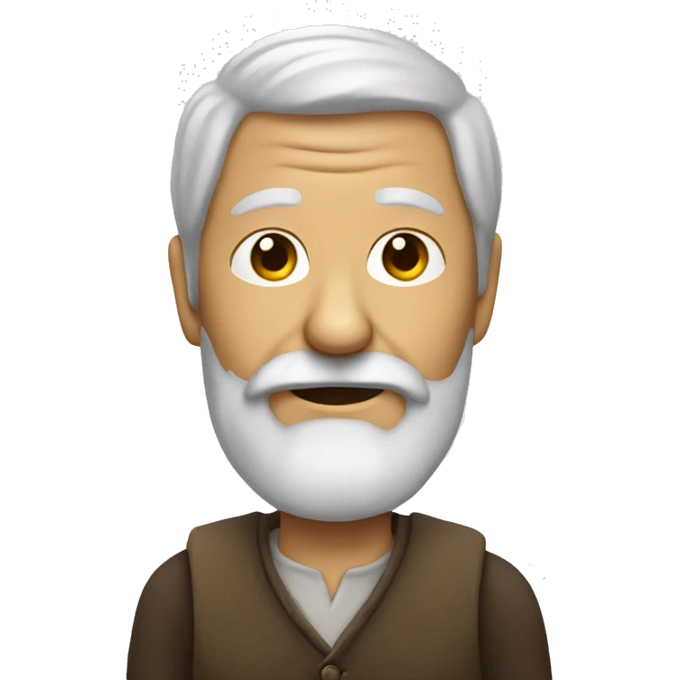 Old man with beard emoji