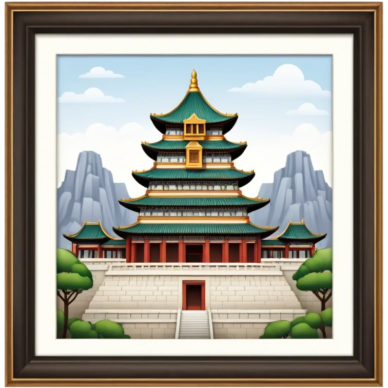 Cinematic Realistic Imperial City of Hu·∫ø Landmark Emoji, showcasing historic palaces and temples rendered with intricate textures and regal, soft lighting. emoji