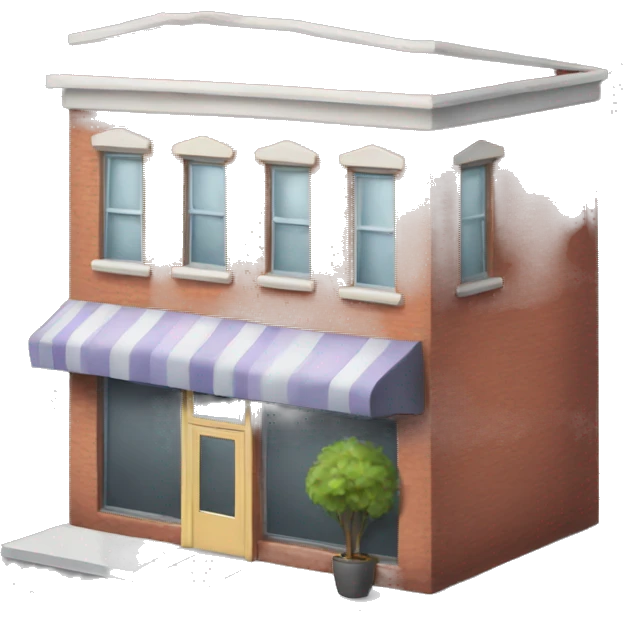 a hair salon building emoji