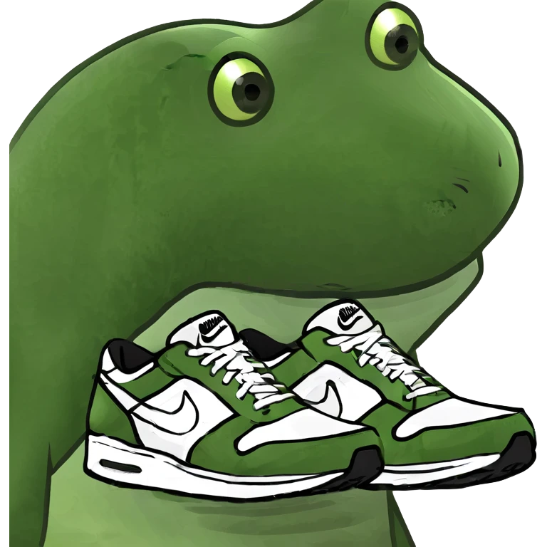 Tiburón con zapatos Nike con tres piernas emoji