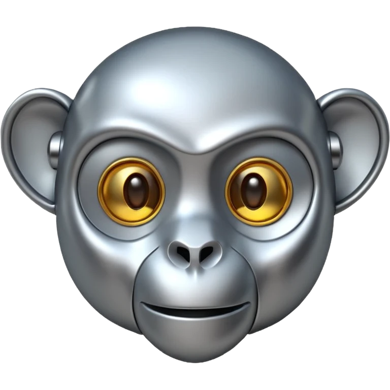 robot monkey head emoji