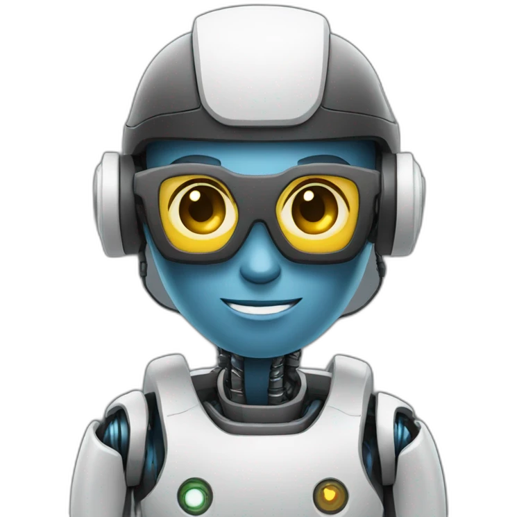 Robotic software engineer emoji