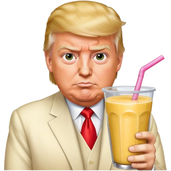 trump with a smoothie  emoji