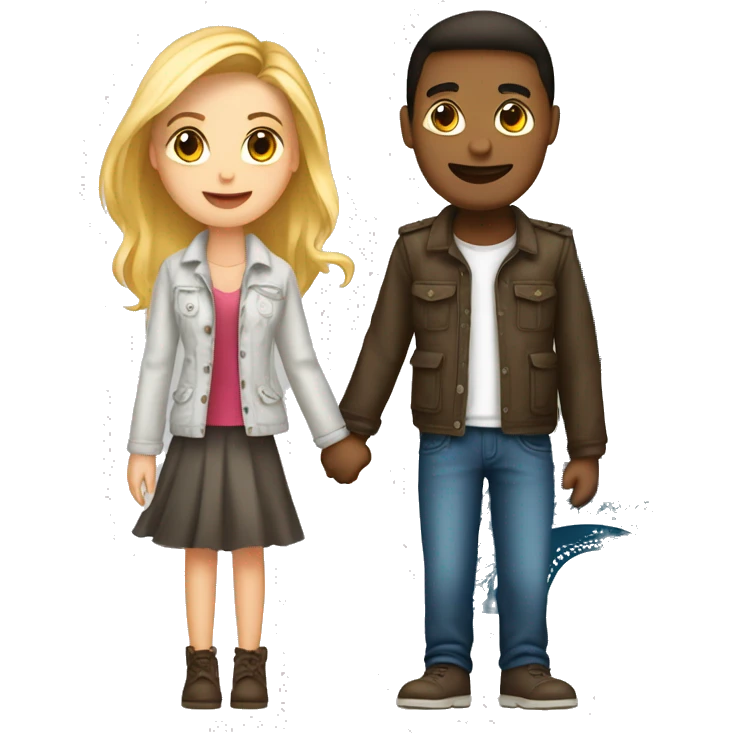Boyfriend and girlfriend with Eiffel tower  emoji