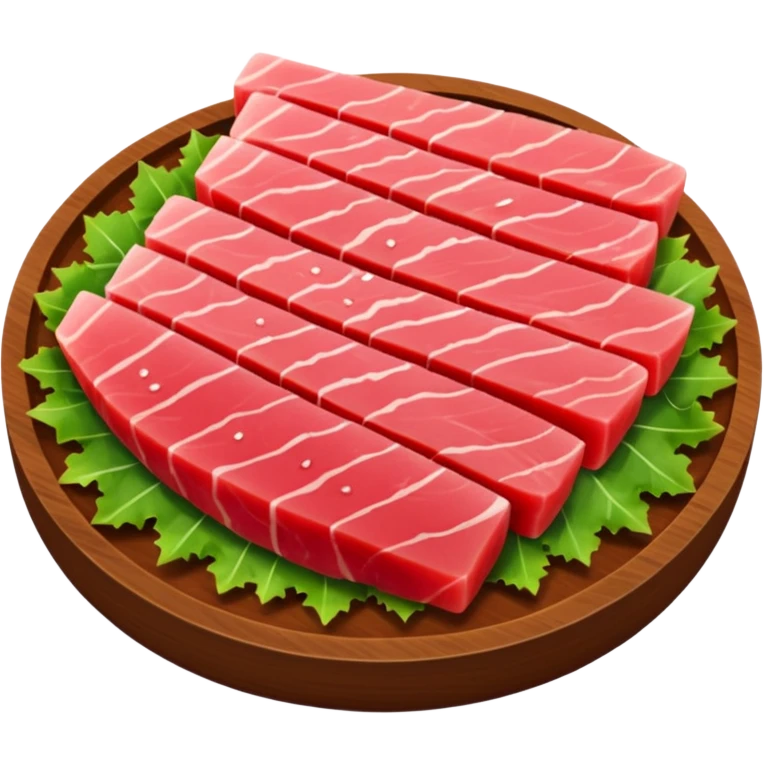 Make tuna sashimi iPhone emoji style emoji