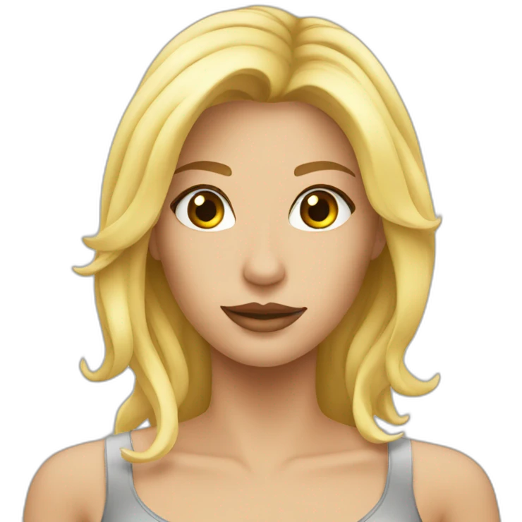 sexy blond woman emoji