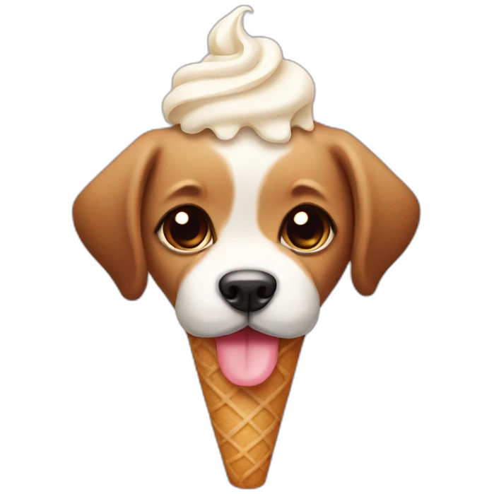 icecream puppy emoji