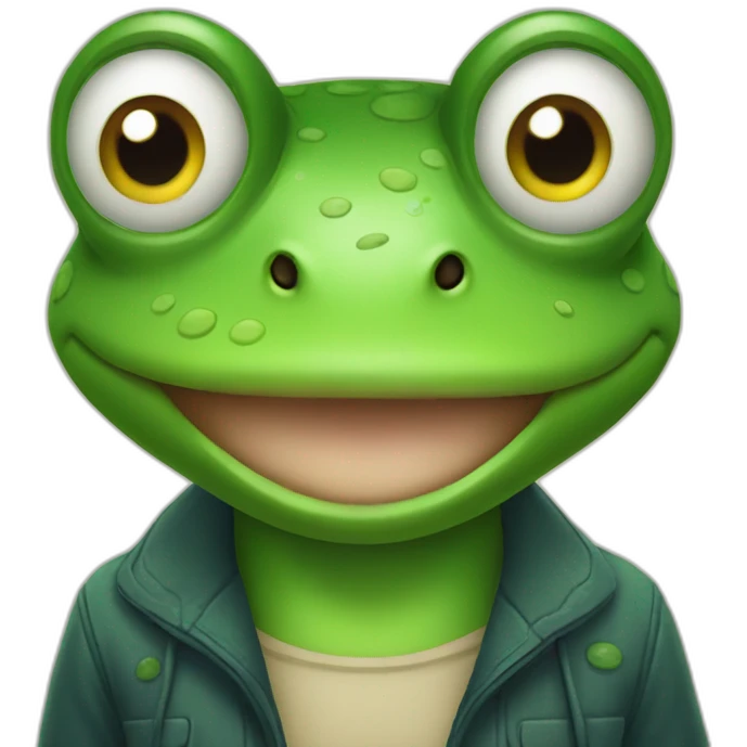 a frog emoji