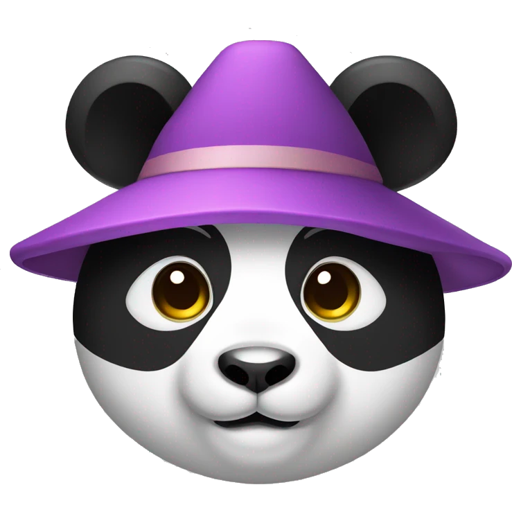 Panda with a Japanese hat on  emoji