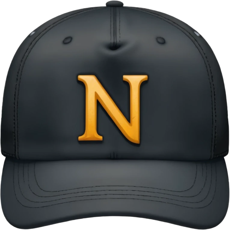 a black cap with the initials "N" and "Y"  emoji
