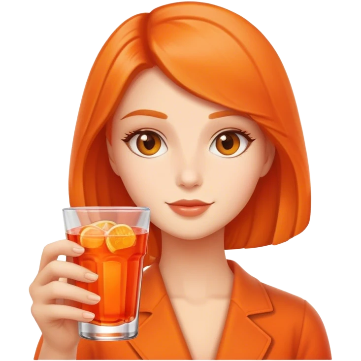 A little aperol drink very cute emoji