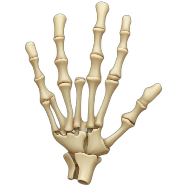 Hand bones emoji