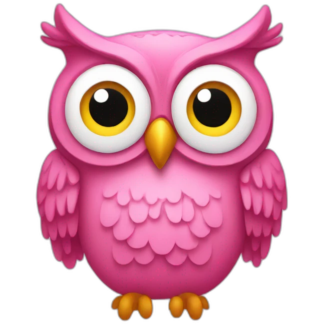 pink owl emoji