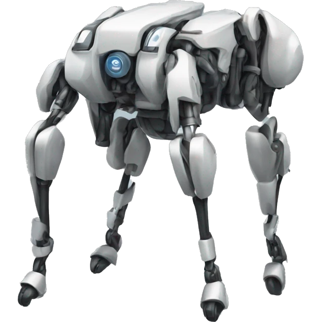 quadruped robot with 4 legs (each leg 3 degree of freedom)  emoji