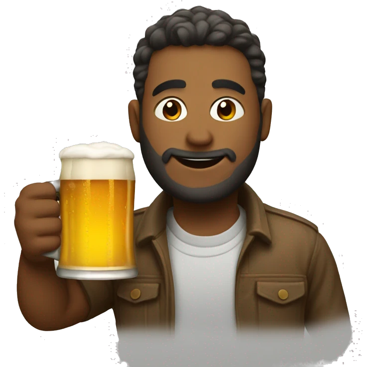 Drinking beer emoji
