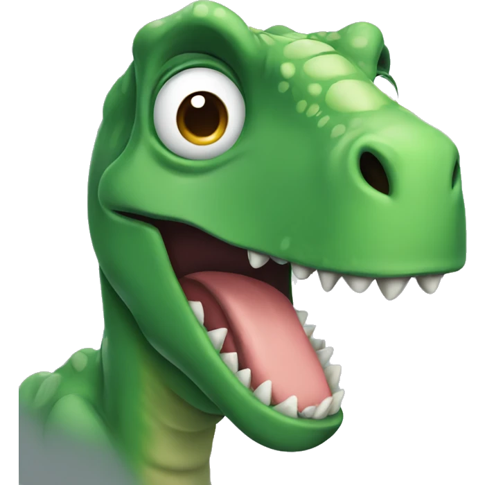 Face dinosaur with thumb up emoji