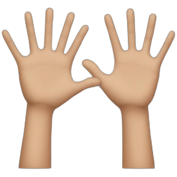 Deux mains emoji