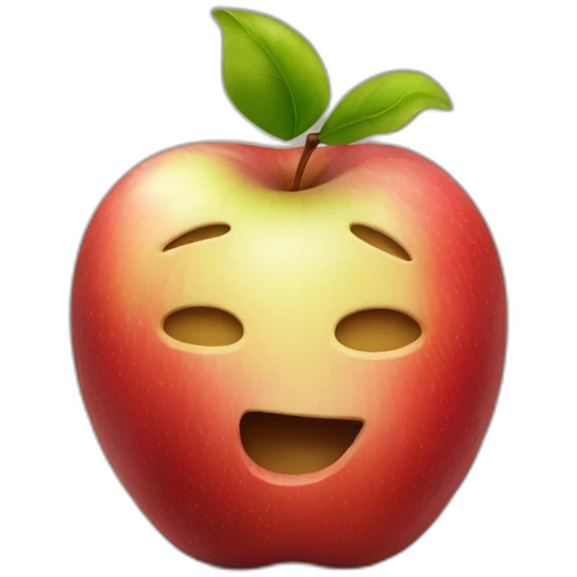 luxury apple emoji