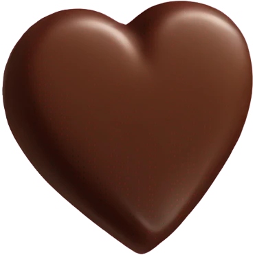 one heart shaped chocolate truffle emoji