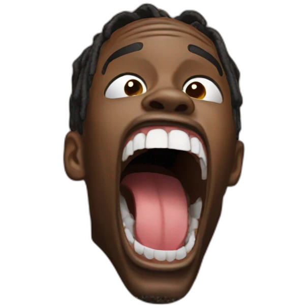 travis scott screaming emoji